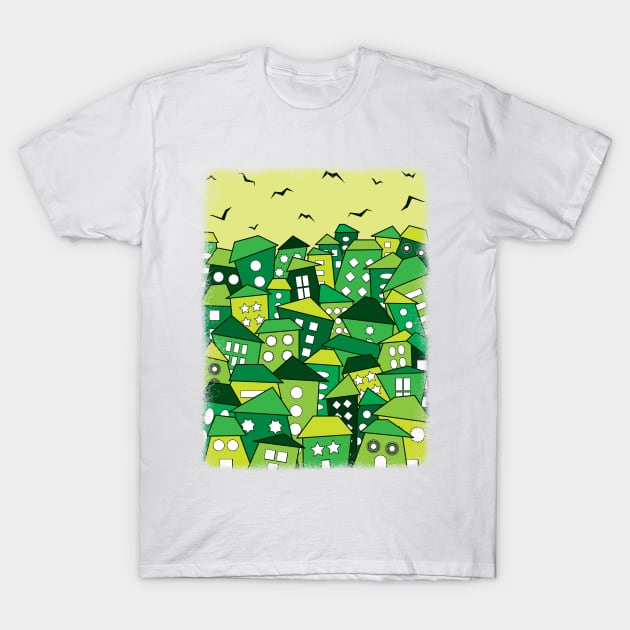 Rootless City Missing Trees T-Shirt by Gramoda